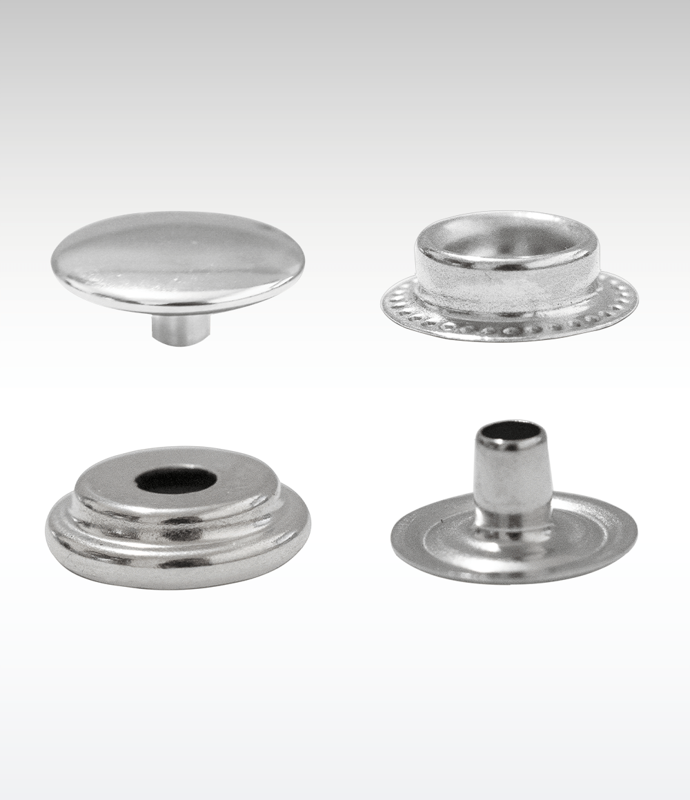 Ring Snaps 15mm (5/8 inch 24 Ligne) Cap GROMMETMART