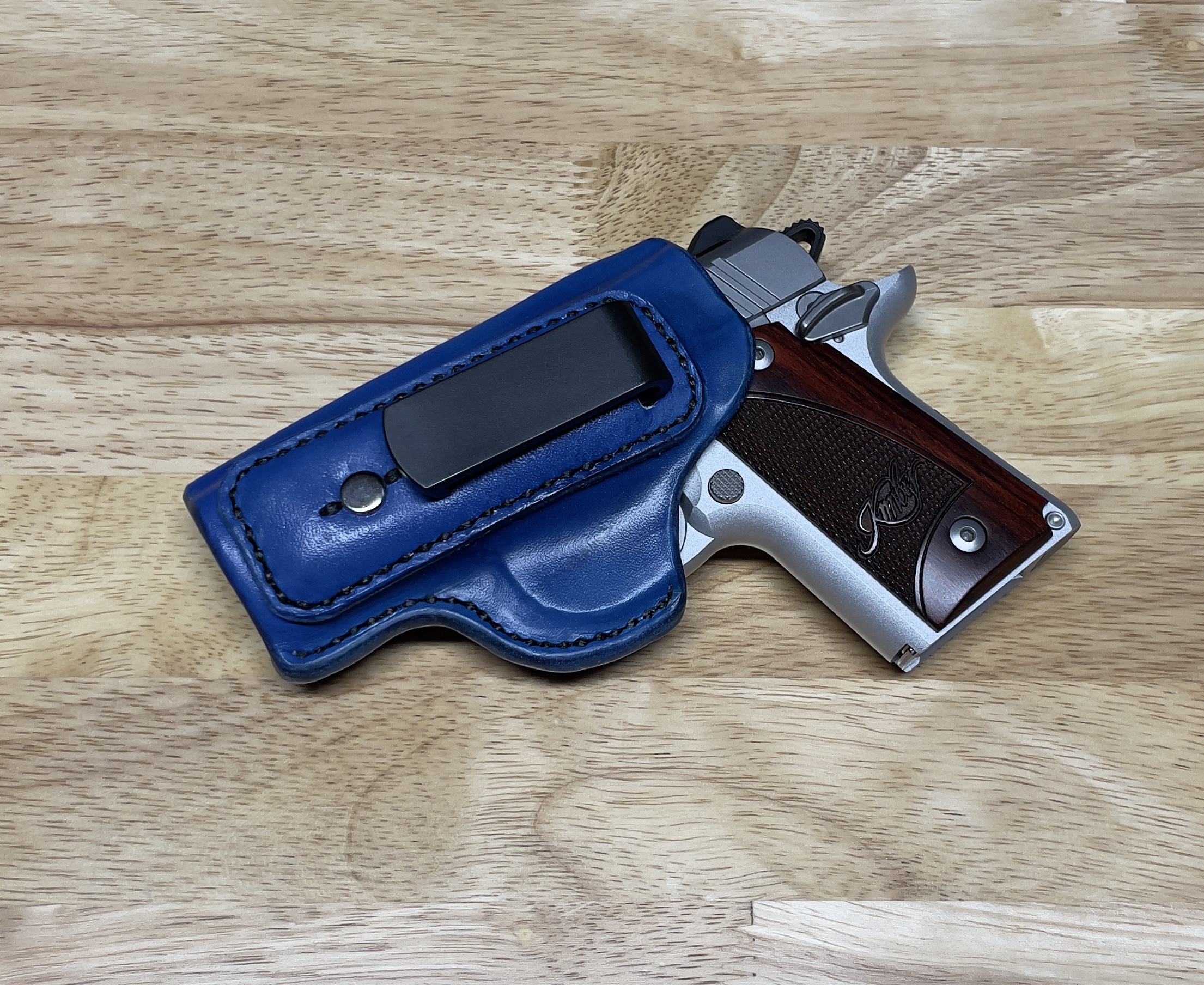 Kimber Micro 9 Blue Leather Holster Grosse Ile HOLSTERS