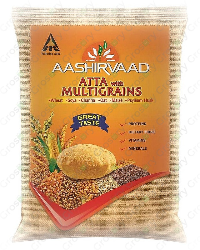 Aashirvaad Whole Wheat Multigrain Flour (20 Lb)