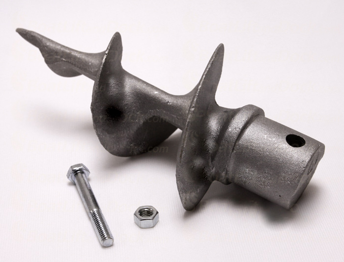 Aluminum Post Auger for Pipe Dock and Fence | Milspec Earth Anchors