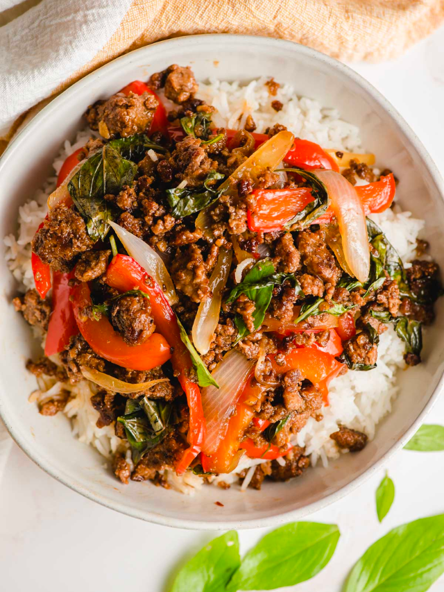 Thai Basil Beef Story Ground Beef Recipes