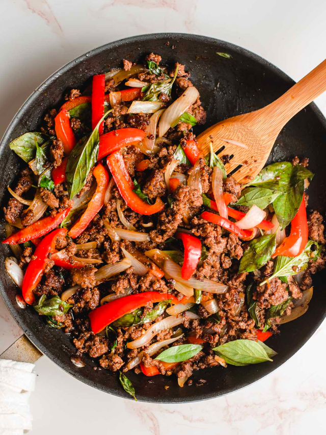 Thai Basil Beef Story Ground Beef Recipes