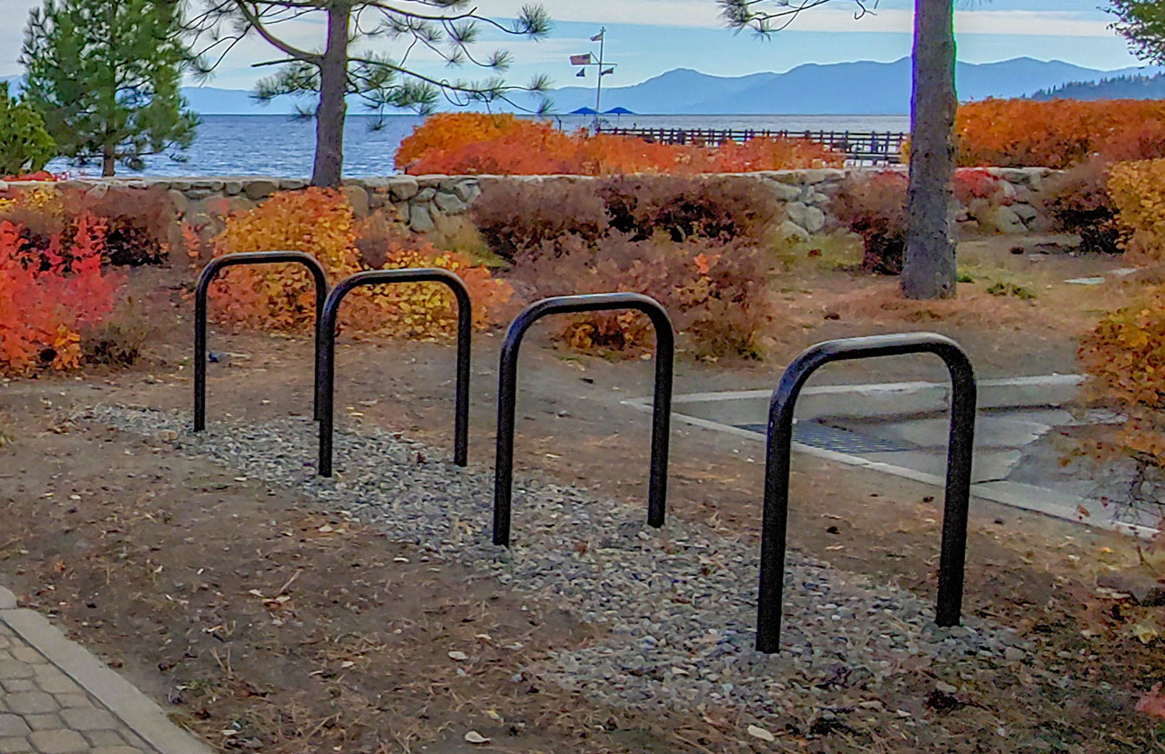 Hoop Runner™ InGround Inverted U InGround Bike Parking Racks