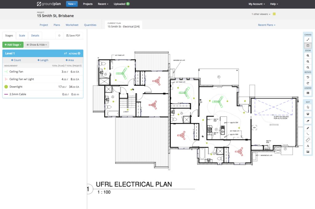 Electrical Estimating Software Groundplan