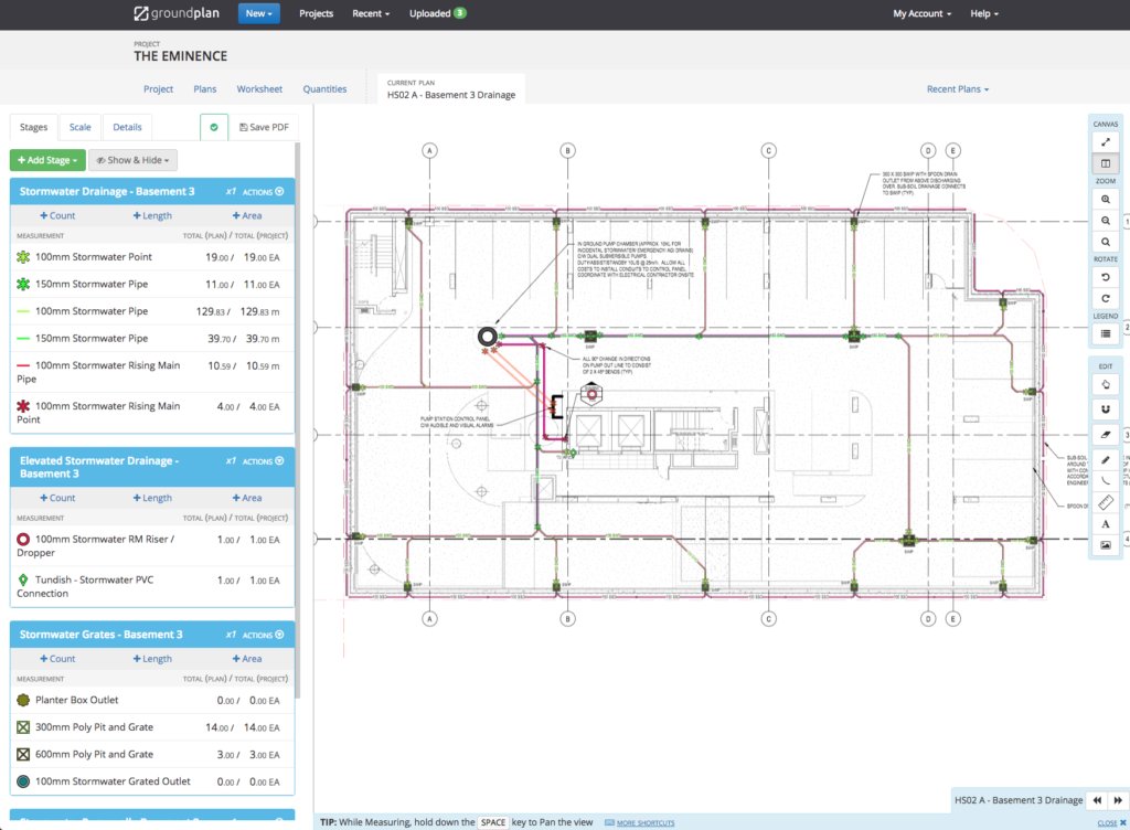Plumbing Estimating Software Groundplan
