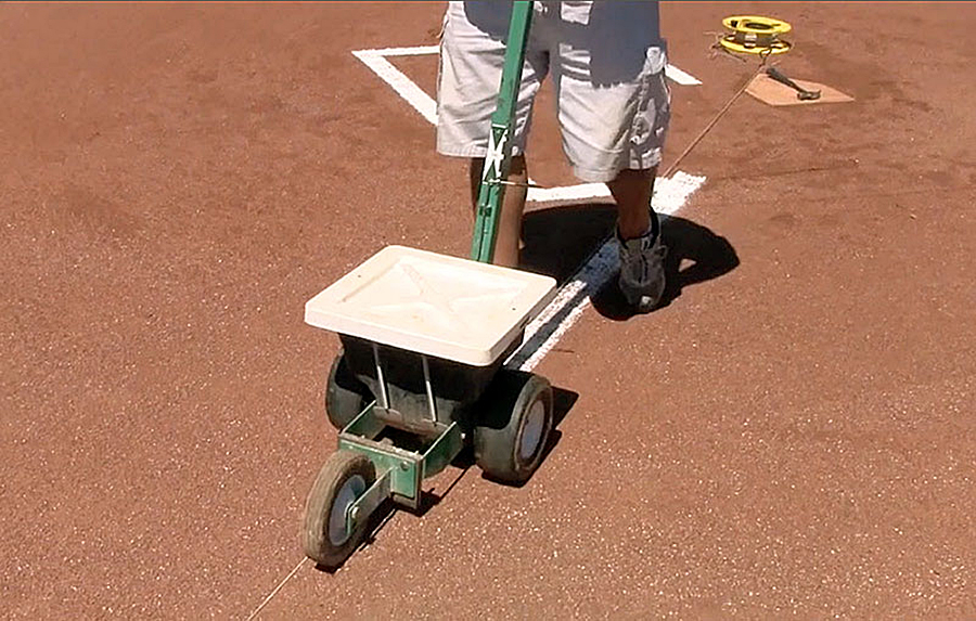Chalking & Painting Foul Lines Groundskeeper University