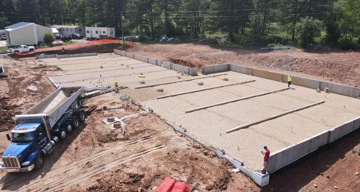 Rock and Gravel Placement using Rock Slinger Trucks Ground Solutions