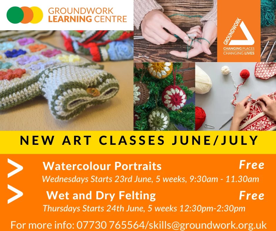 NEW ARTS & CRAFT COURSES JUNEJULY 2021 Groundwork Learning Centre
