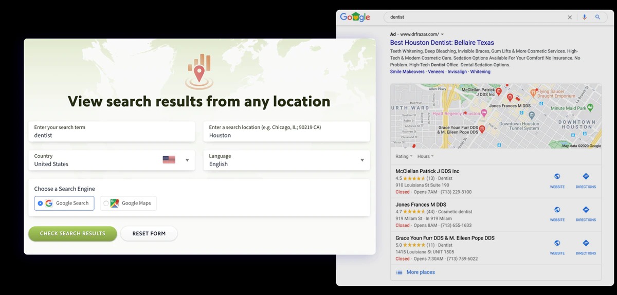 Local Search Results Checker Google Results Checker Tool