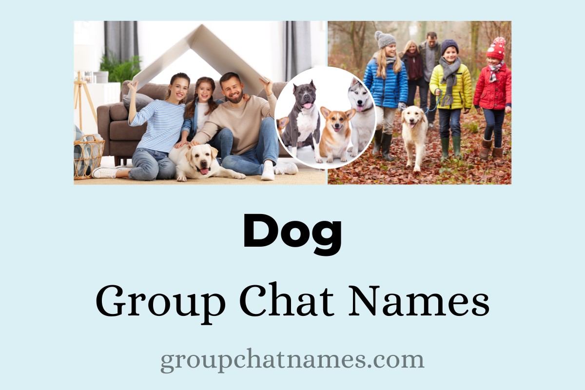 400 Dog Group Chat Names That Every Dog Lover Needs