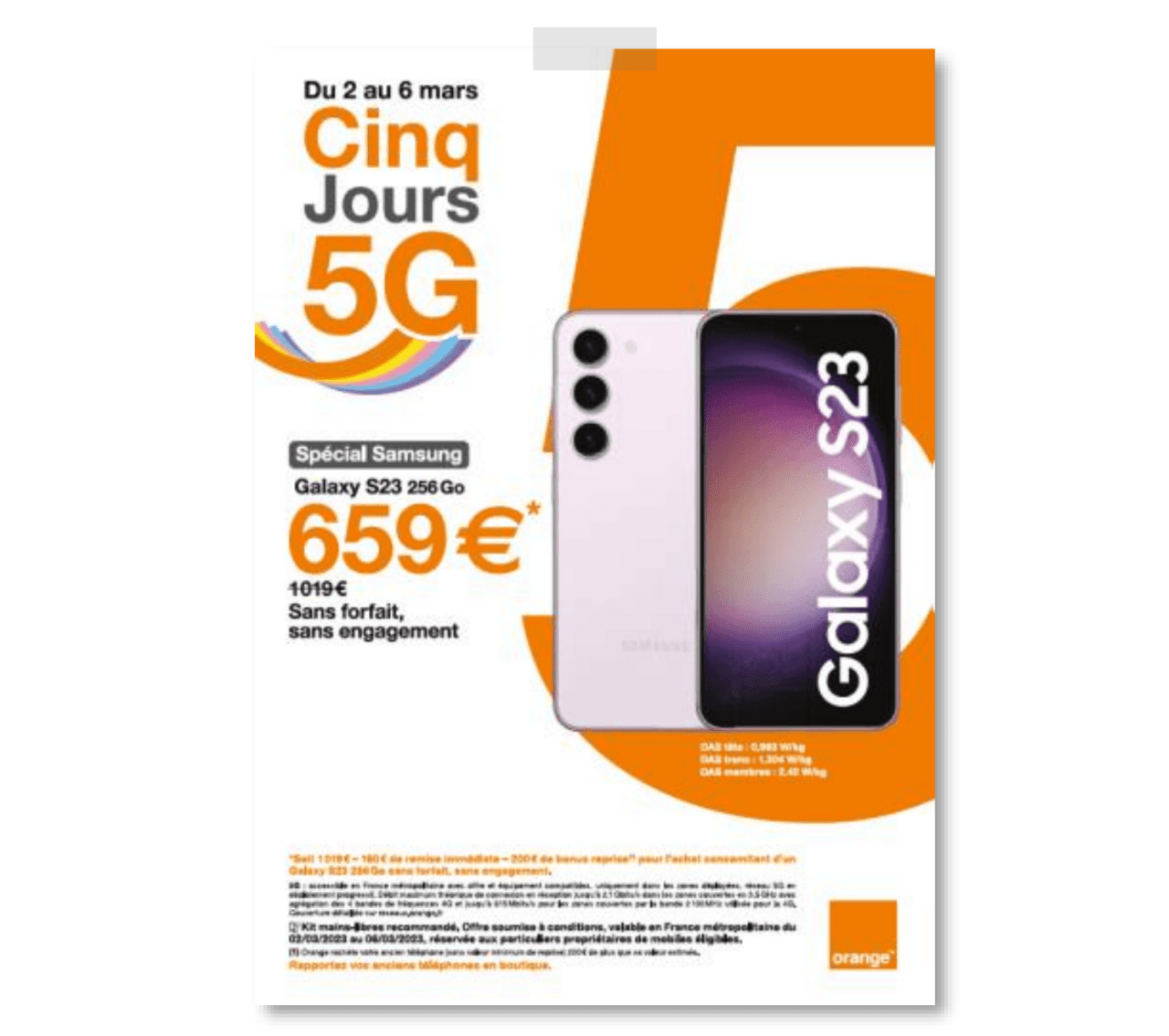 Publicité Orange Affichage A3