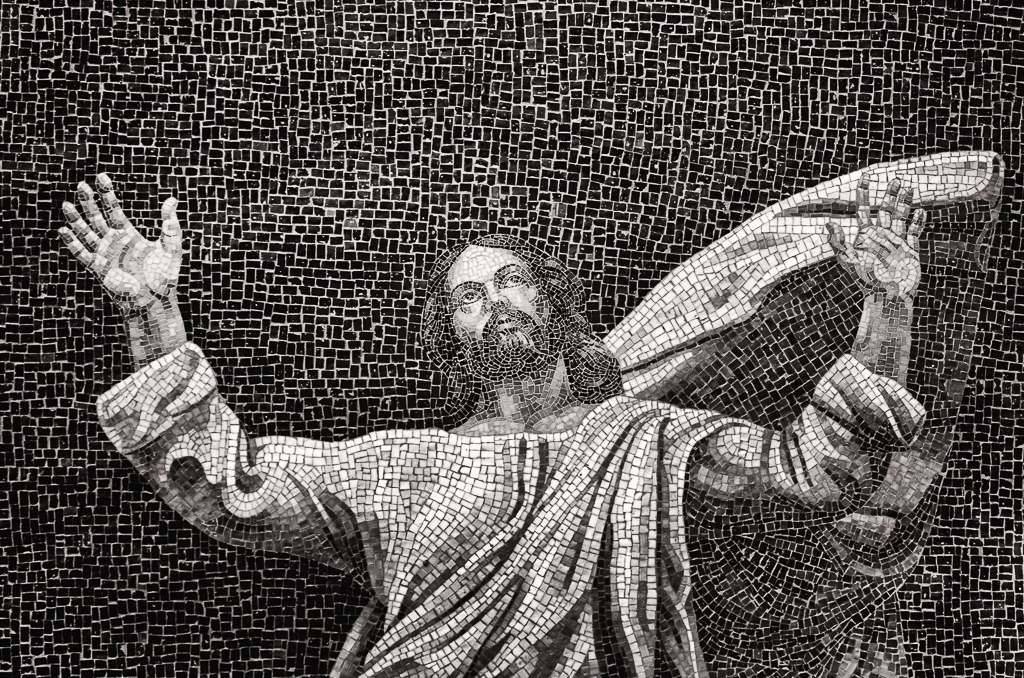 Wall Mural Jesus Monochromia