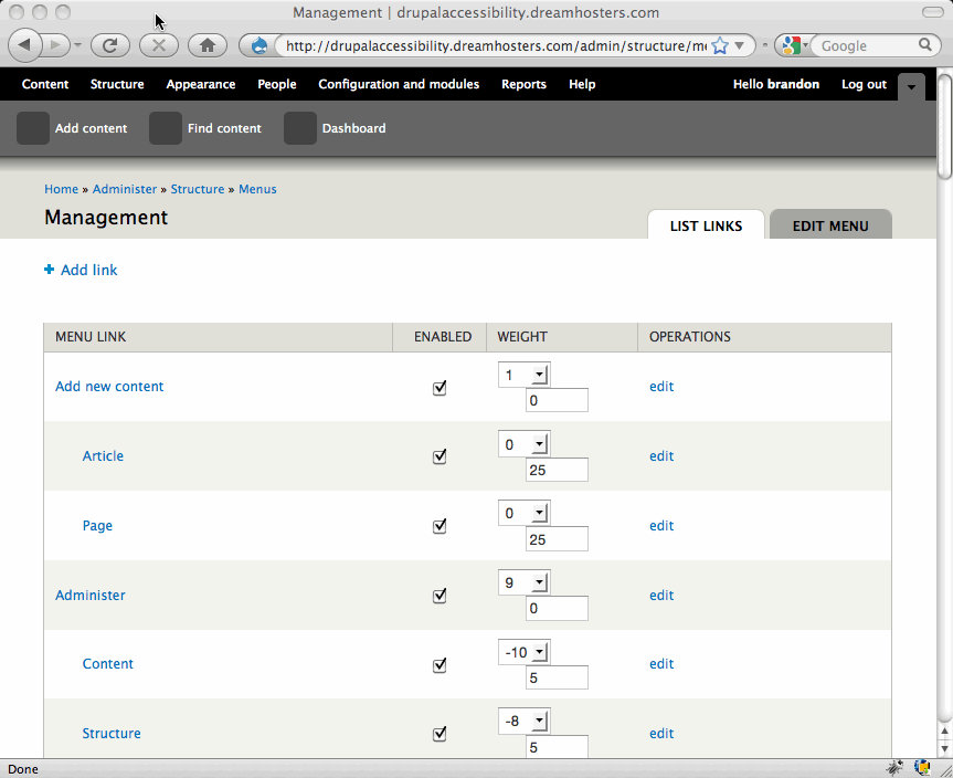 Dragndrop accessibility strategies Drupal Groups