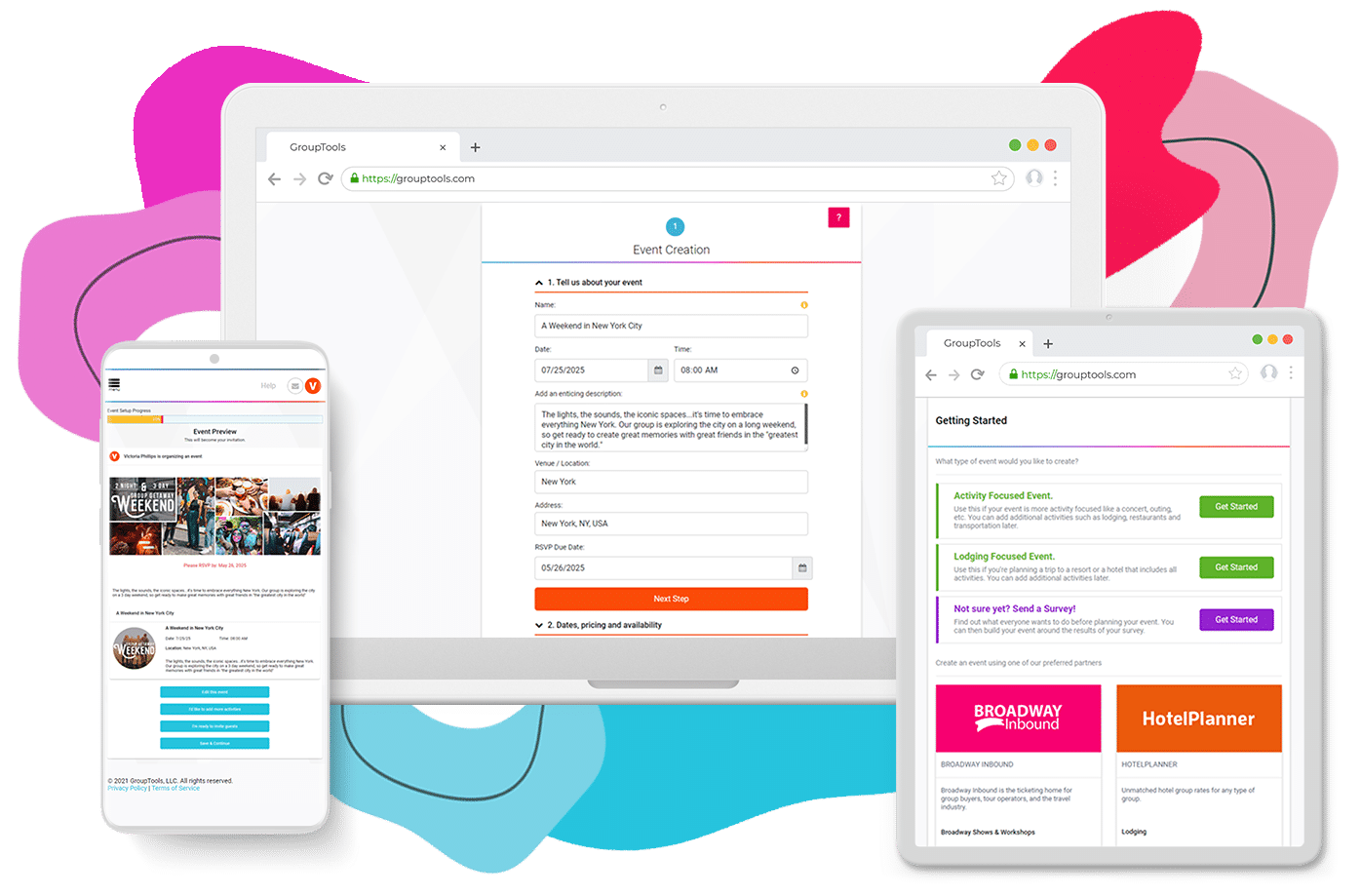 GroupTools Features for Group Travel Organizers
