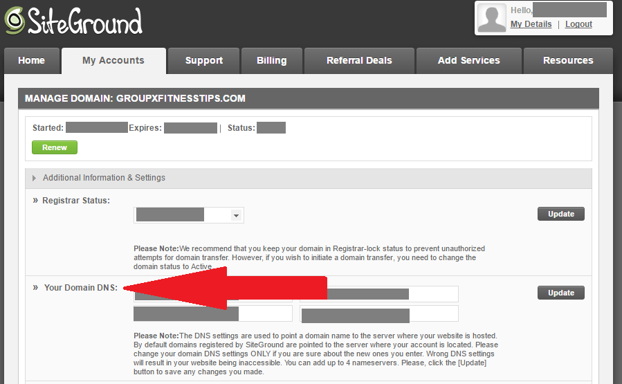 How to Start a Fitness Blog and Point Your DNS to the site (Part 4)
