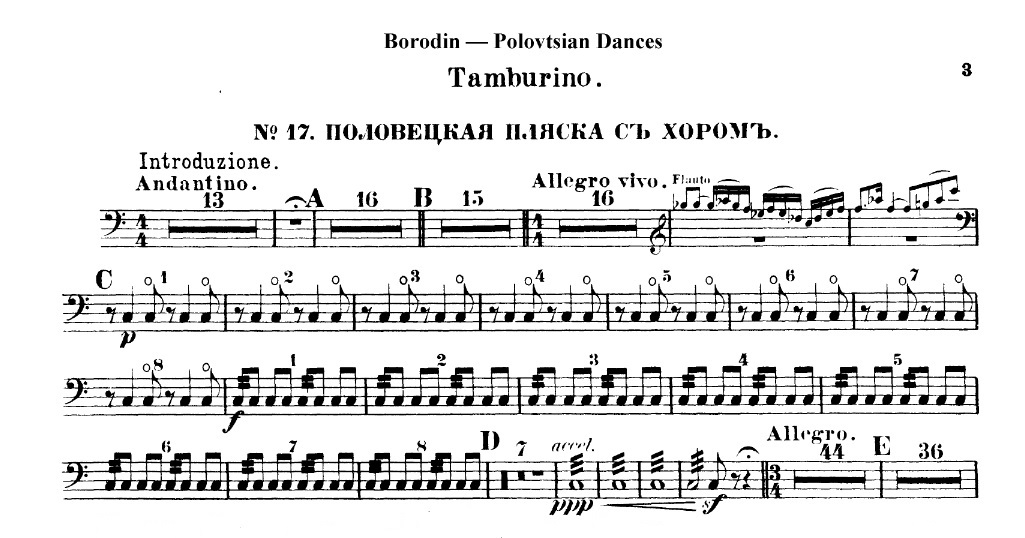 Prince Igor’s Tambourine Mystery (part 1)