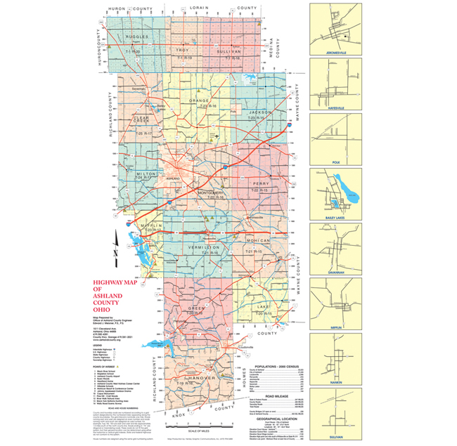 Ashland County Ohio Map Map Of Western Hemisphere