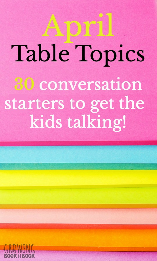 April Table Topics