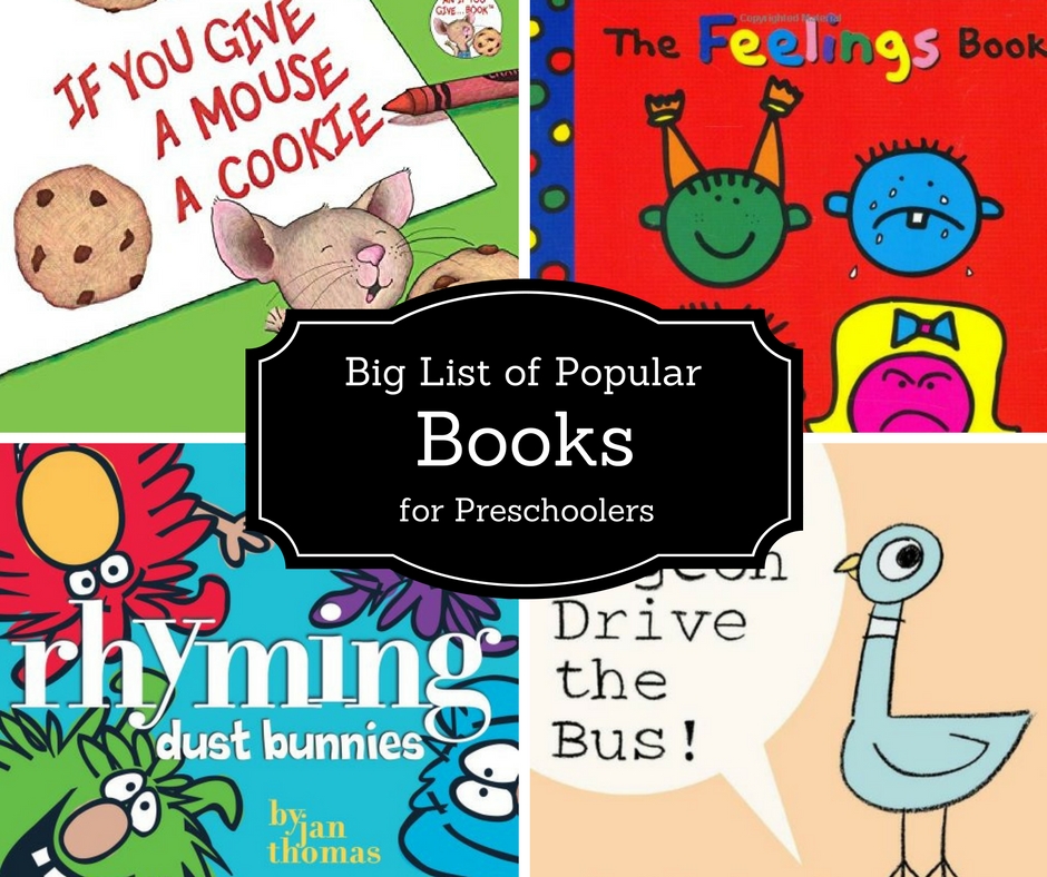 Giant List of Popular Preschool Books