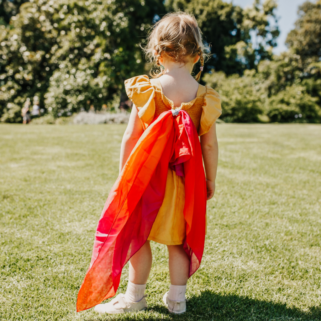 Autumn Play Silk (90cm) by Play Silkies Growing Kind