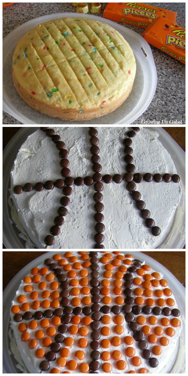 Reese’s Pieces Basketball Cake