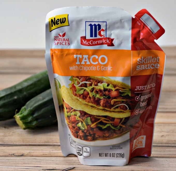 Chipotle & Garlic Taco Baked Zucchini Recipe