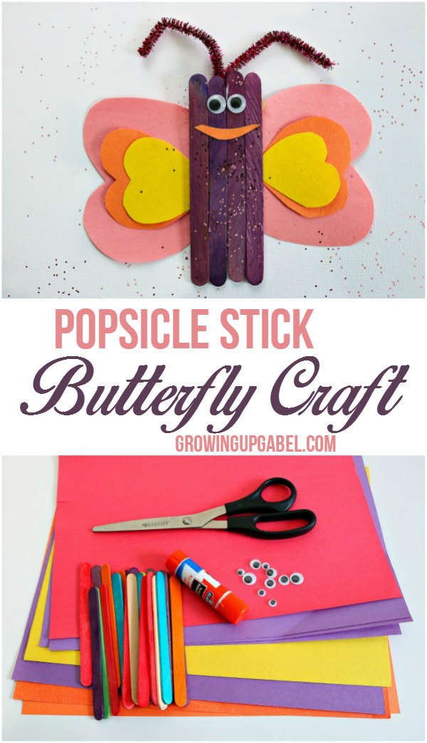 Popsicle Stick Butterfly Craft for Kids