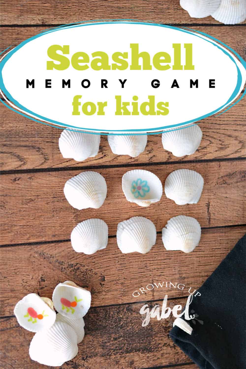 Seashell Memory Game for Kids