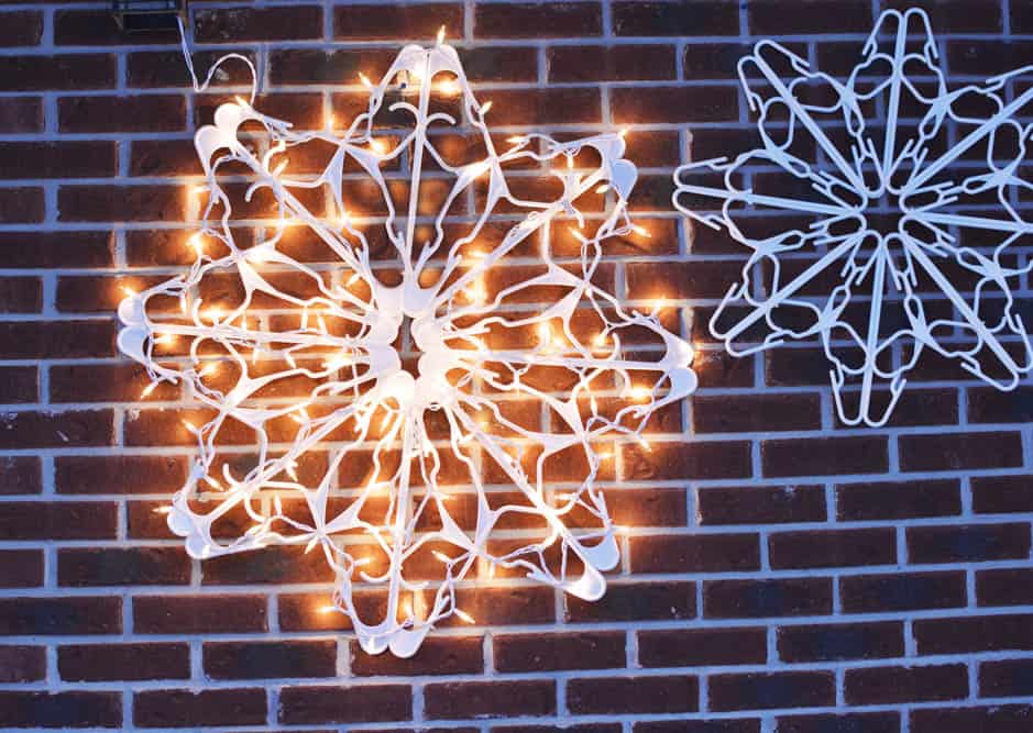 DIY Hanger Snowflake with Lights