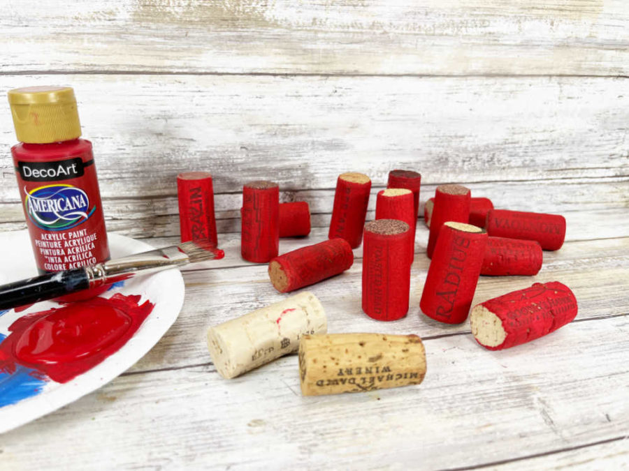American Flag Wine Cork Craft