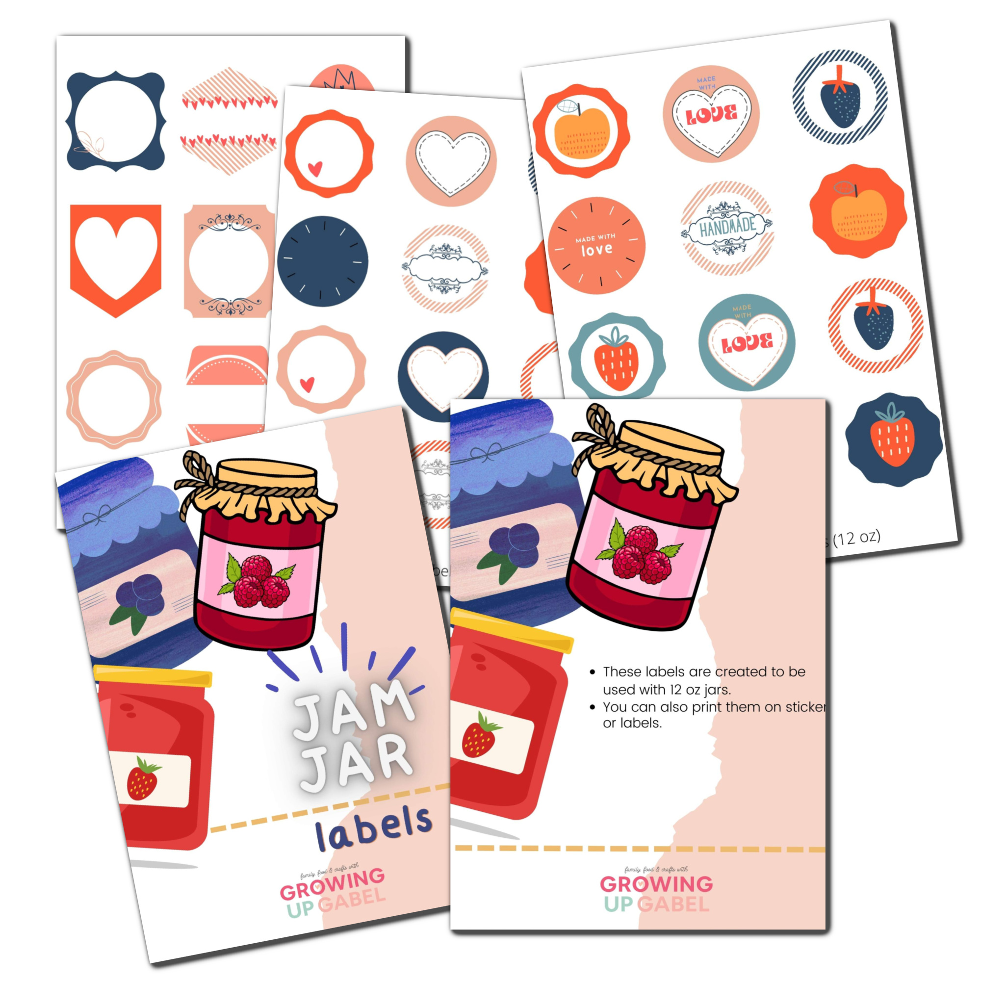 Printable Jam Jar Labels