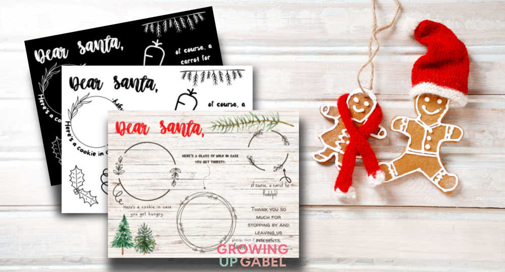 Printable Santa Placemats