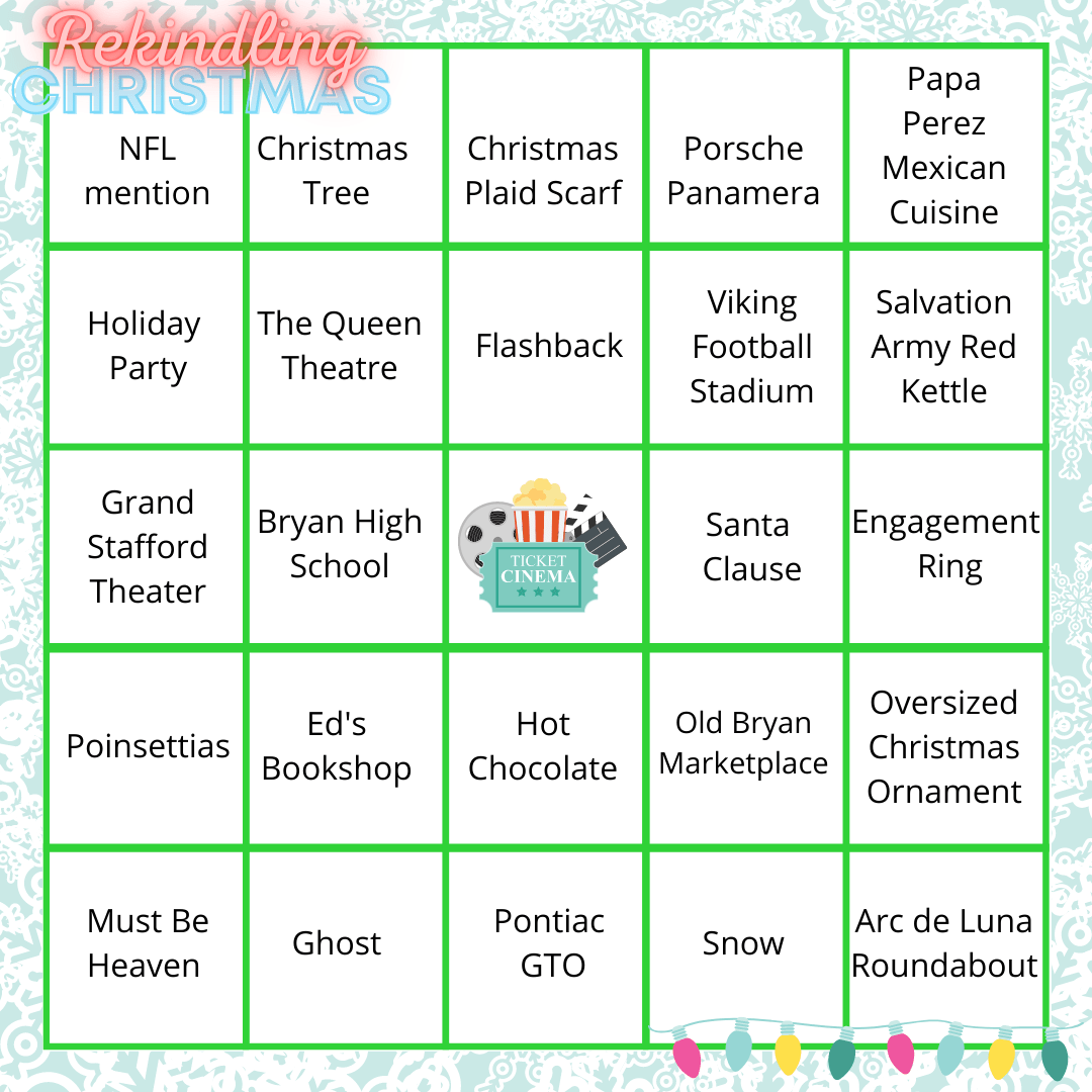 Rekindling Christmas Movie Bingo Game Jennifer Satterfield