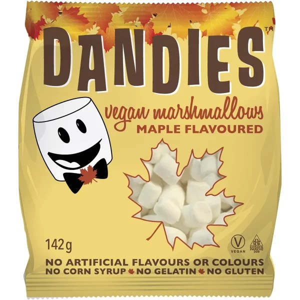 DANDIES Vegan Maple Marshmallows Mini Size 142g Grow Live Thrive