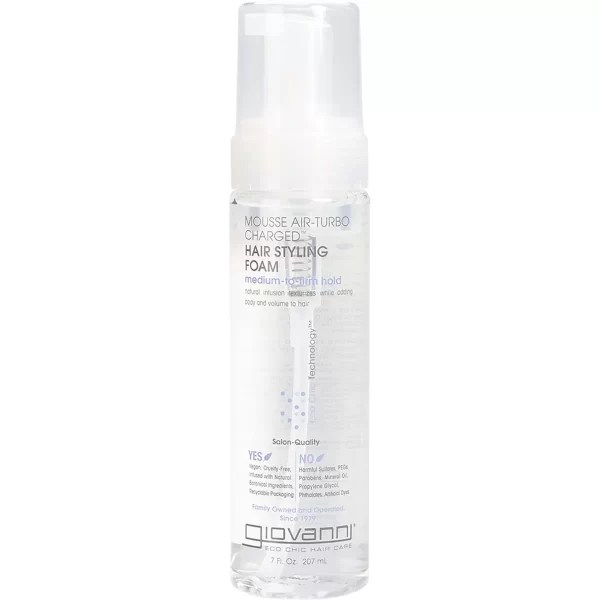 GIOVANNI Hair Mousse Styling Foam 207ml Grow Live Thrive