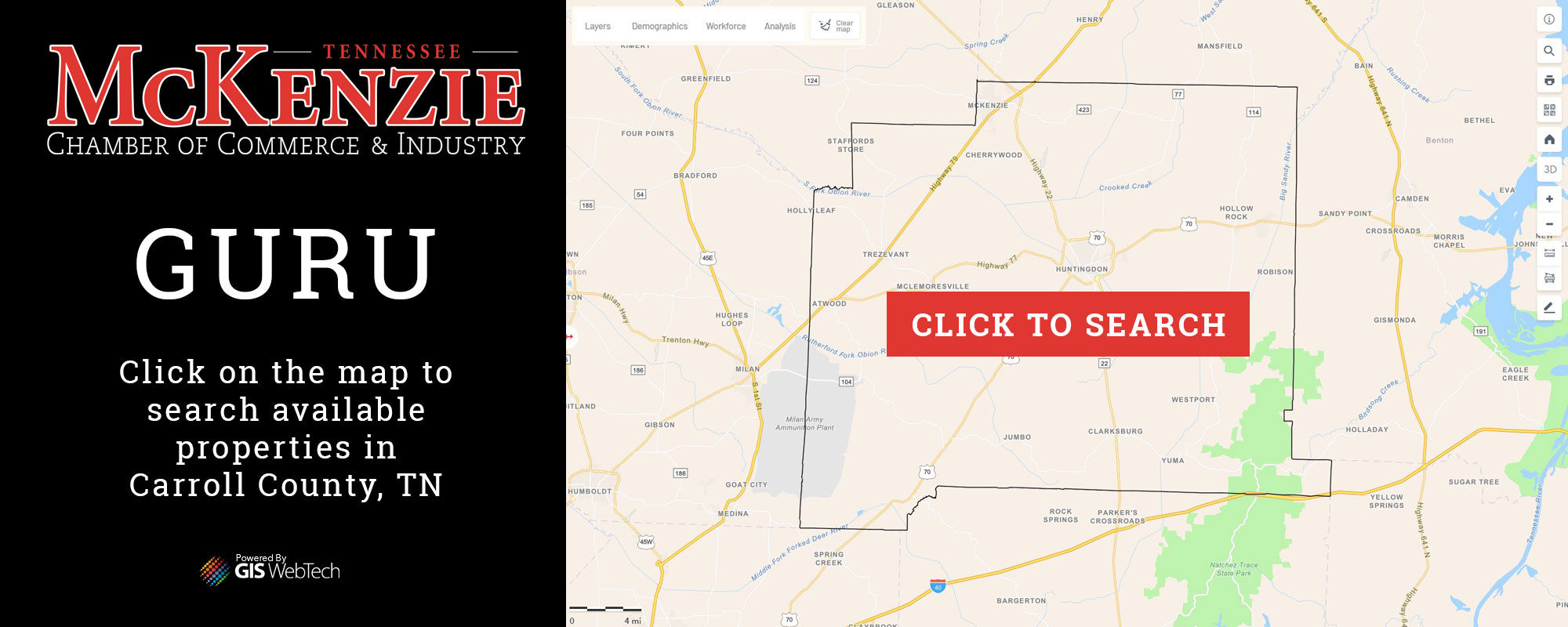 Search McKenzie, TN Commercial Real Estate Properties