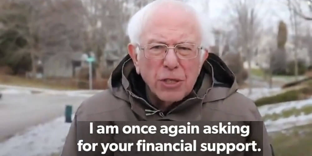 Bernie Sanders asking for money is everyones new favorite meme