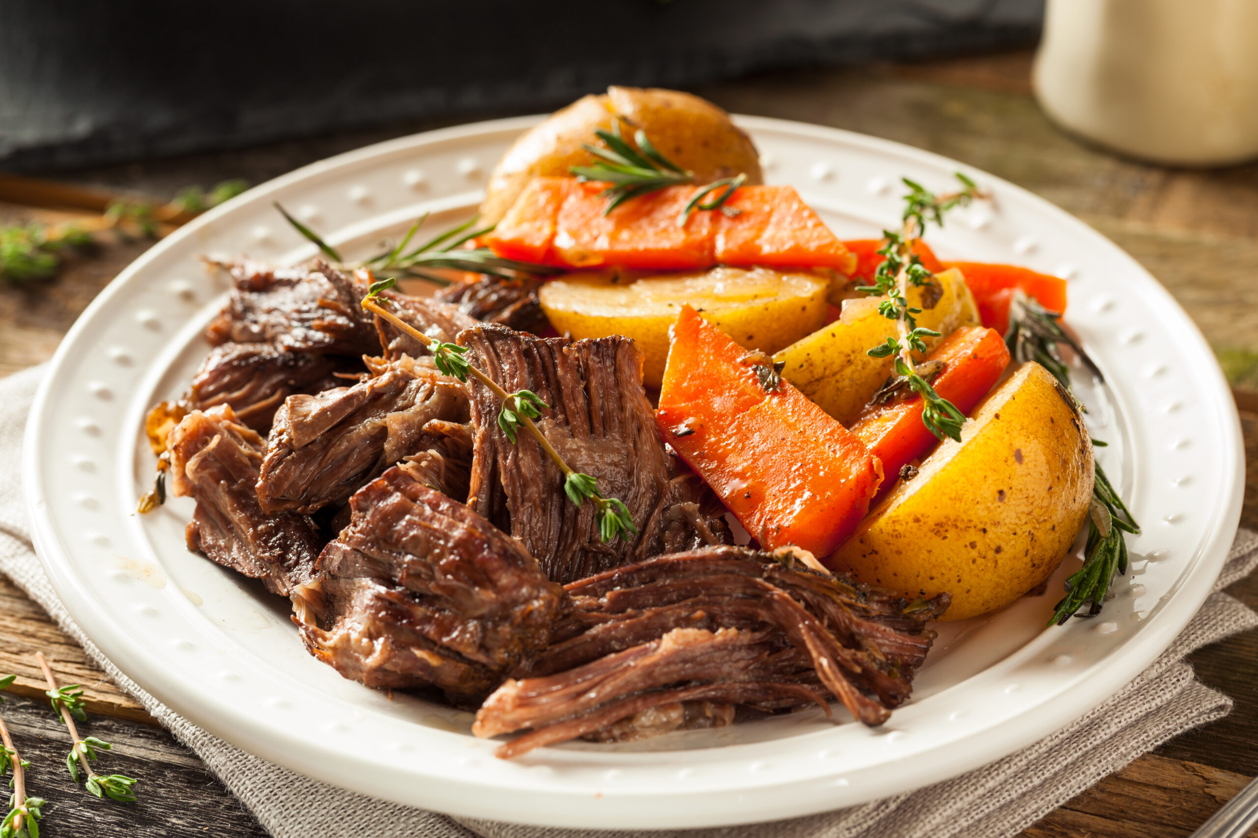 Slow Cooker Jewish Brisket • GrownUp Dish