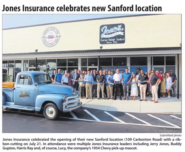 Ribbon Cutting Jones Insurance Sanford Area Growth Alliance