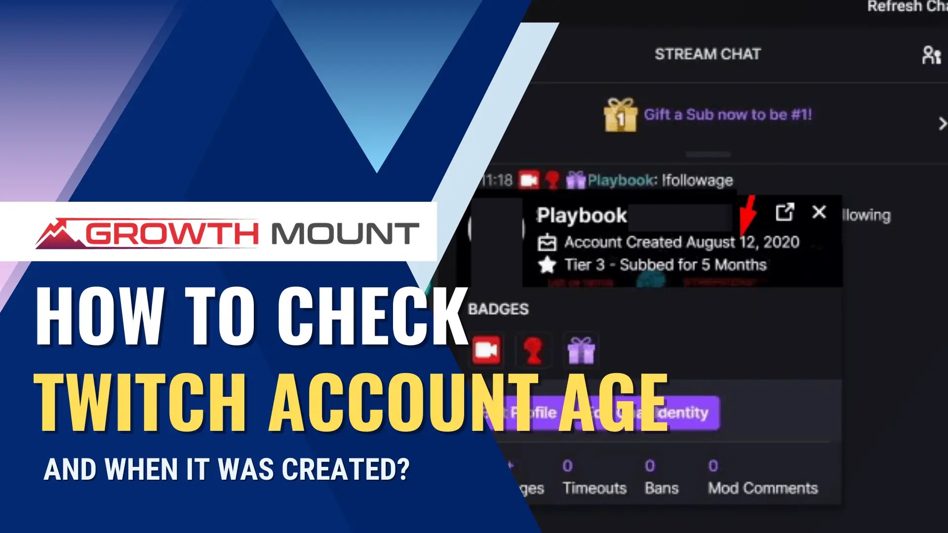 How to Check Twitch Account Age and When It Was Created? GrowthMount