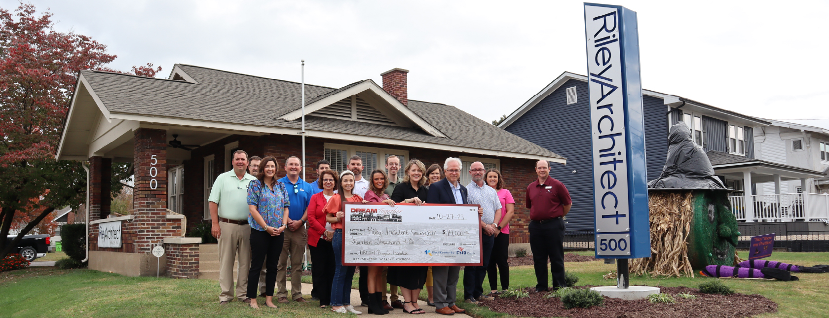 DREAM Together Check Presentation Held for Riley Architect Services, PLLC Grow With FNB