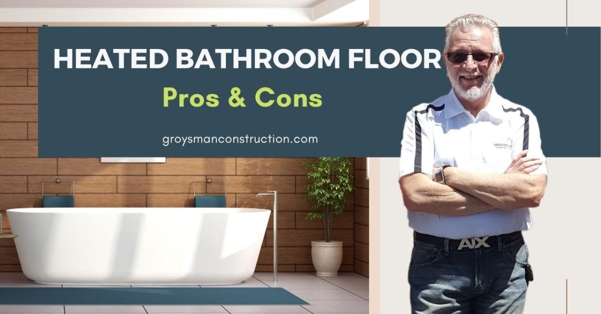 Heated bathroom floor Pros and Cons Home Remodeling, San Diego