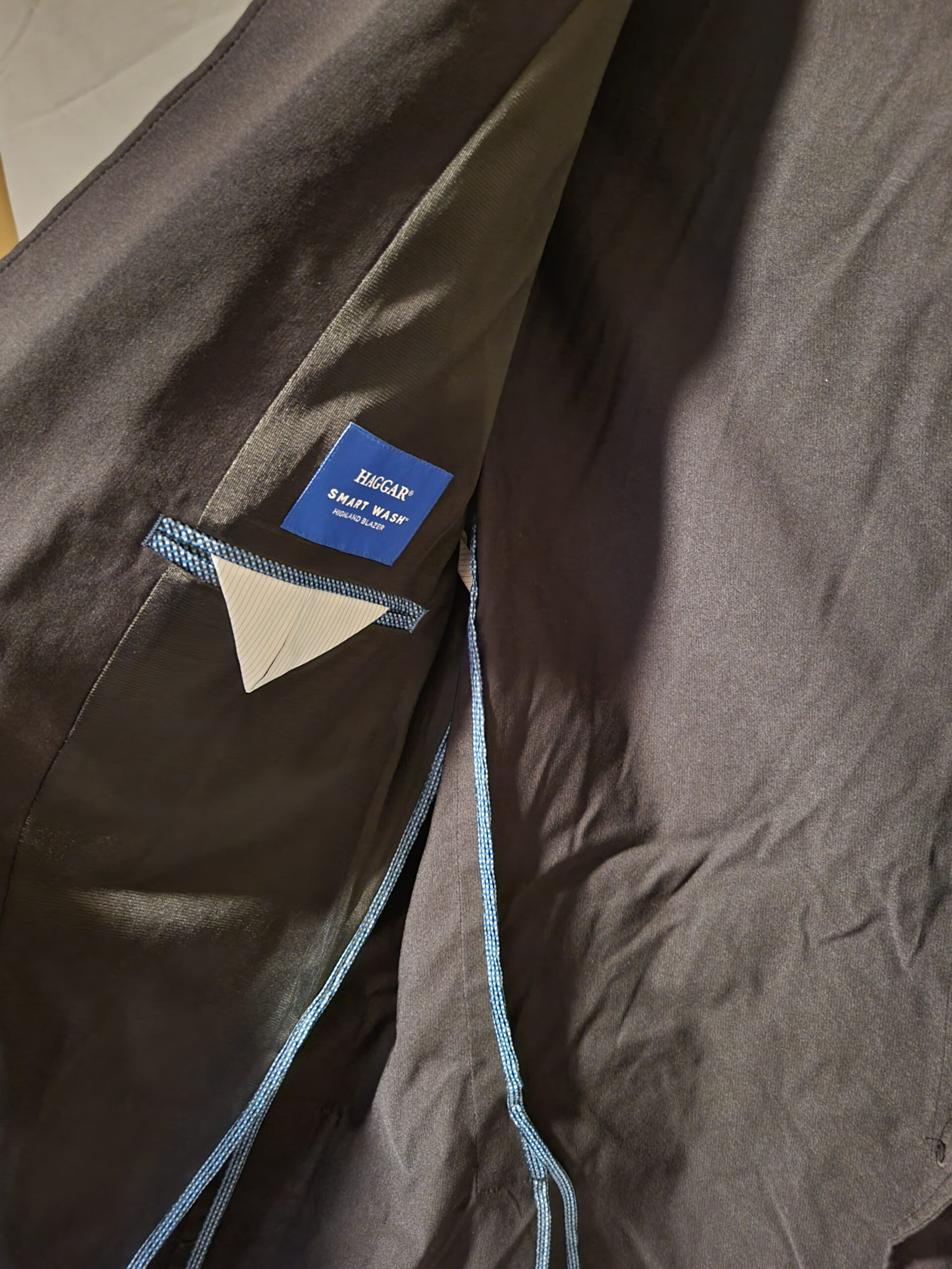 Haggar Smart Wash TailoredFit Performance Tech Blazer, Mens Large (A4