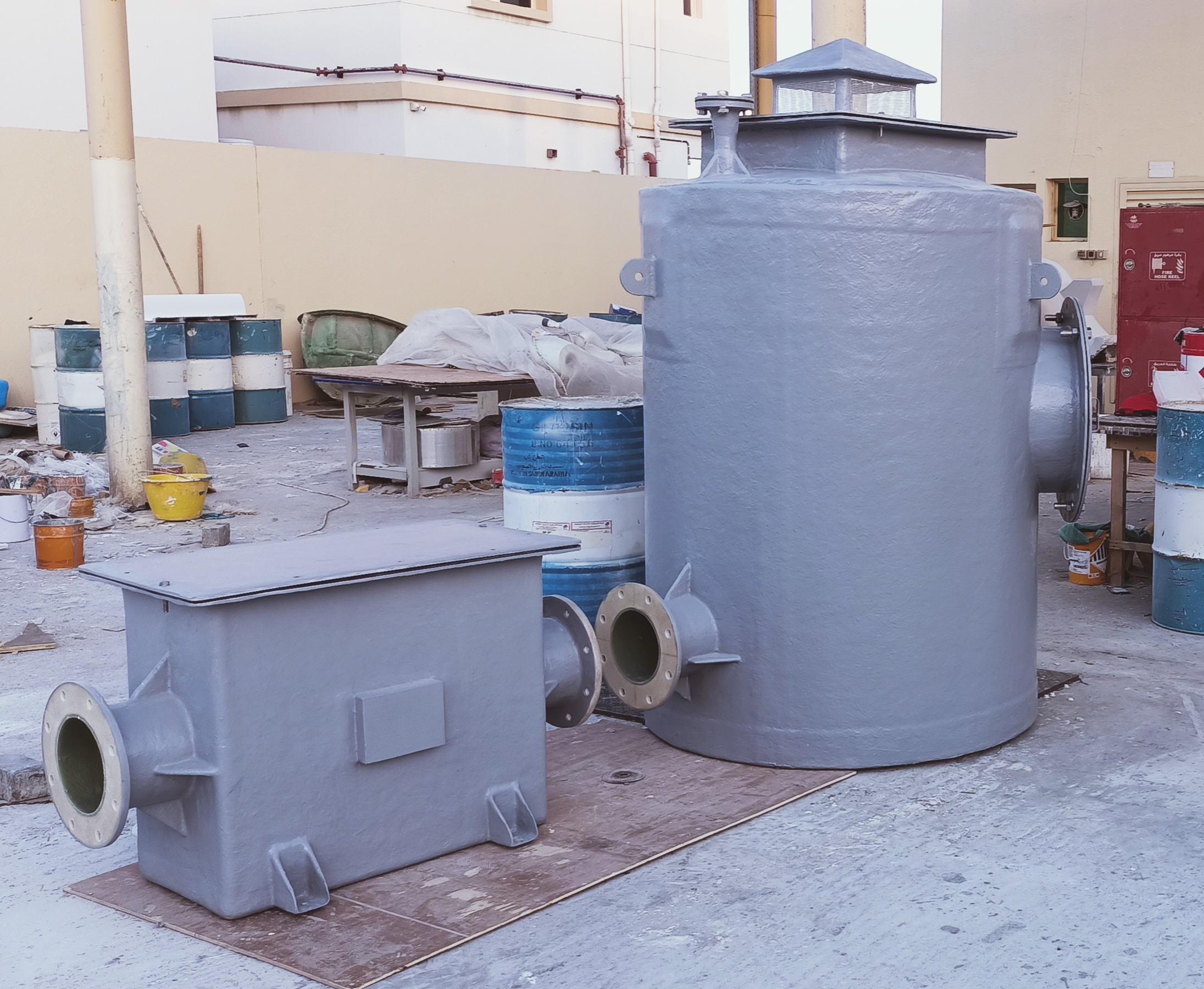 Solid, Grease & Oil Interception Systems and Odour control units GRP