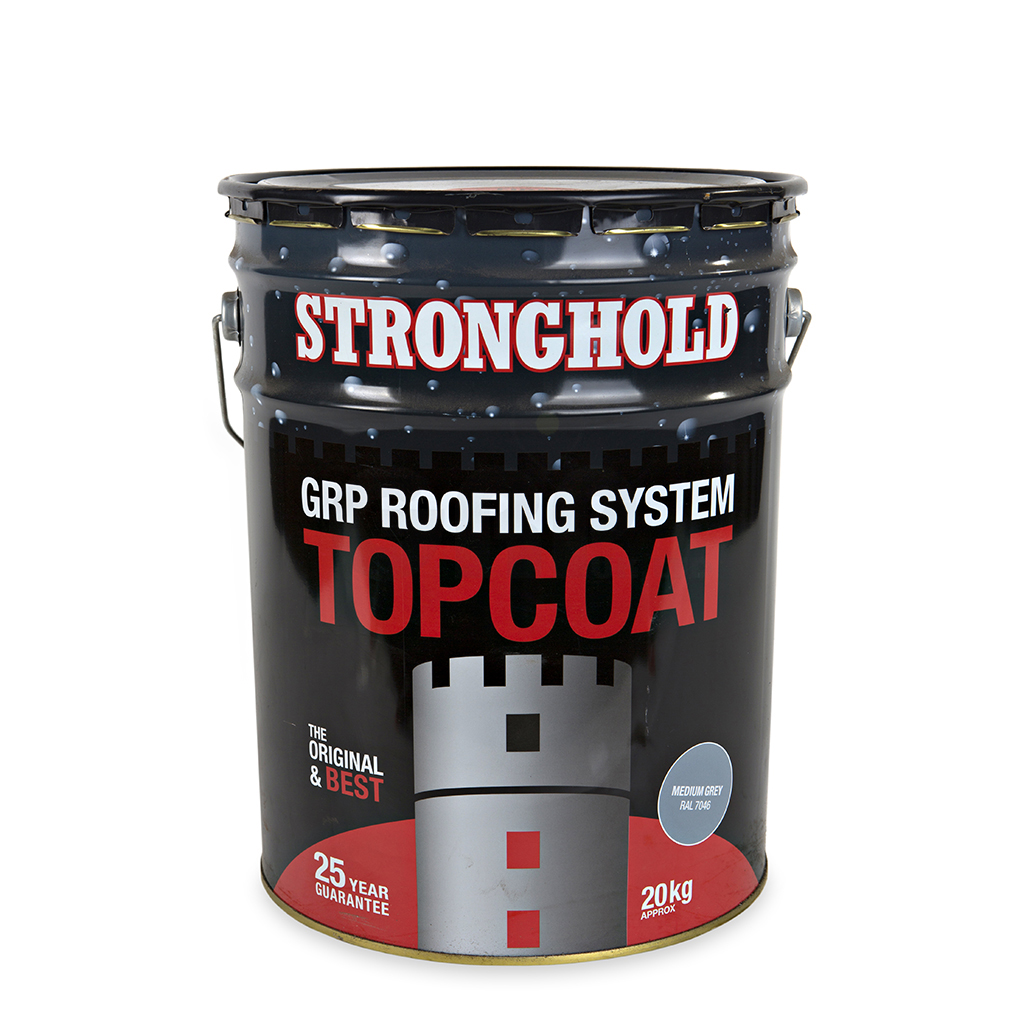 Stronghold Roofing Topcoat Mid Grey RAL 7046 (20kg) GRP UK LTD