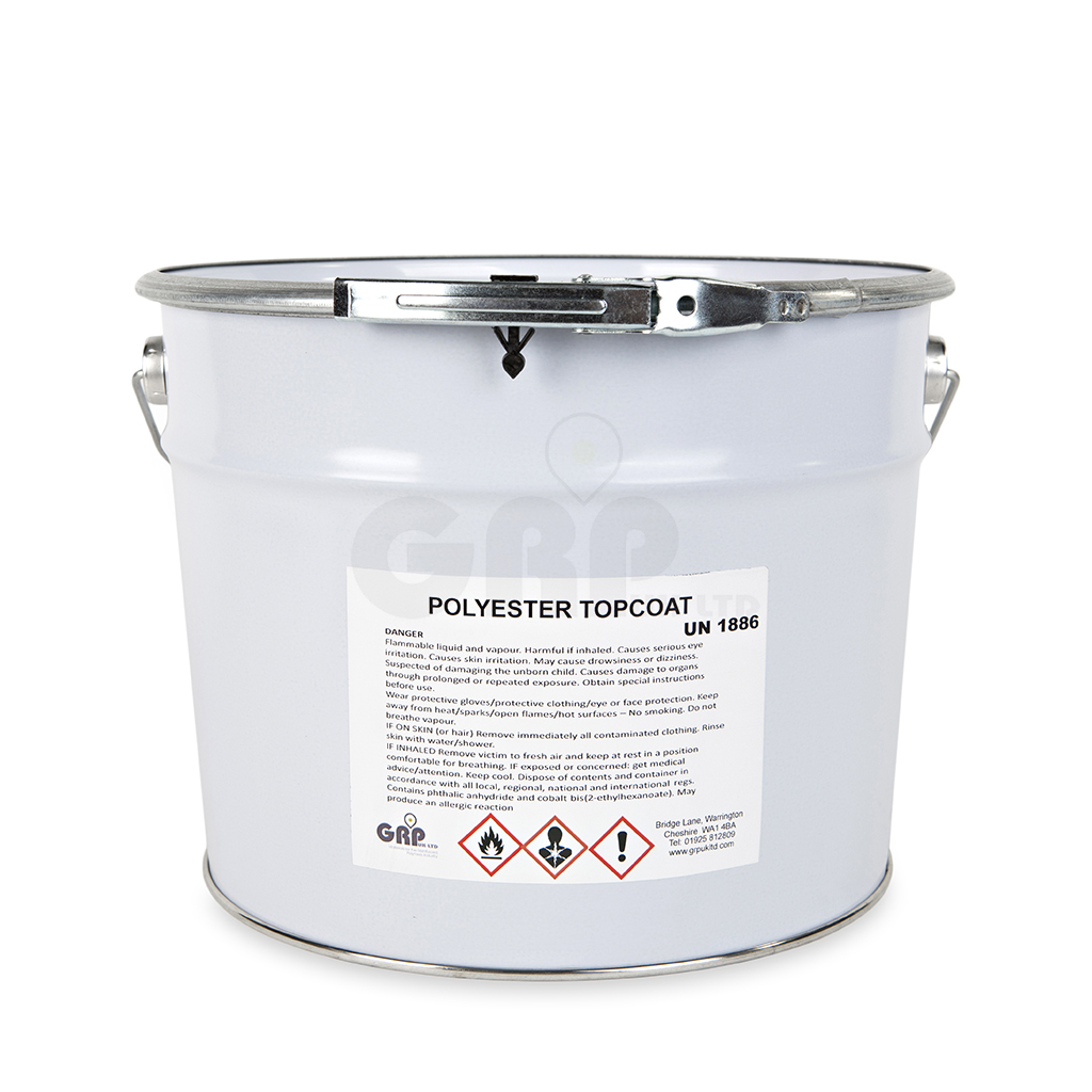 Topcoat Brush Black ISOPOL IF11052A RAL9005 (10kg) GRP UK LTD