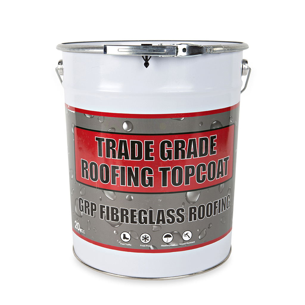 Trade Grade Dark Grey Roofing Topcoat (20kg) GRP UK LTD