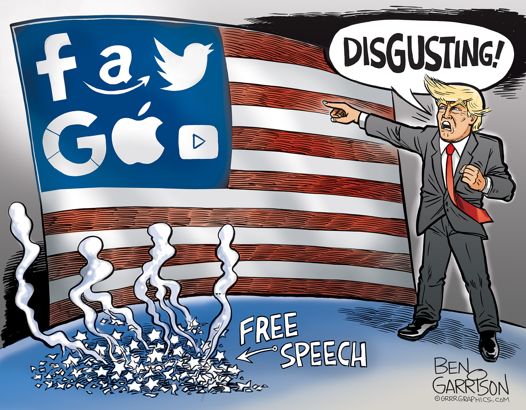Big Tech Censorship Ben Garrison Cartoon Conservative Dispatch