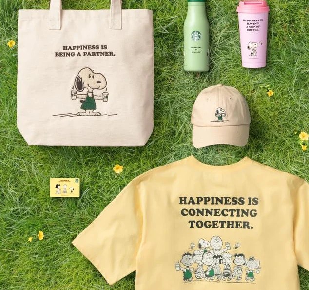 Starbucks launches new merchandise collaboration with PEANUTS in Japan