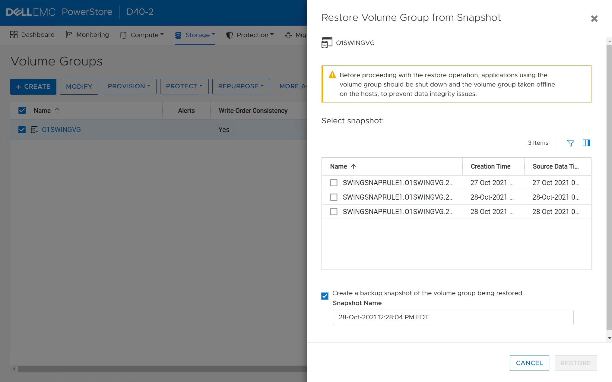 Powerstore Protection Policies and protecting Oracle ASM diskgroups the gruffdba